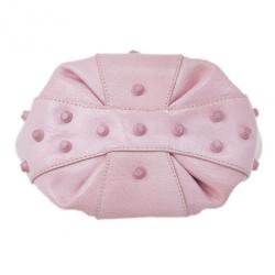 Pre Owned Fendi Pink Leather Pouch