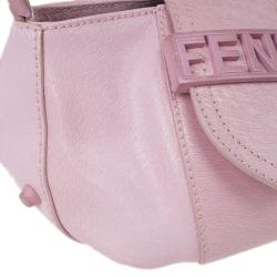 Pre Owned Fendi Pink Leather Pouch