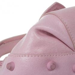 Pre Owned Fendi Pink Leather Pouch