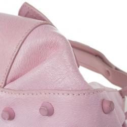 Pre Owned Fendi Pink Leather Pouch