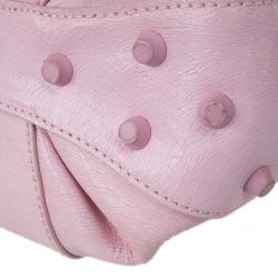 Pre Owned Fendi Pink Leather Pouch