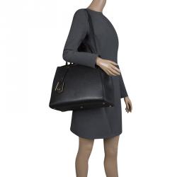 Pre Owned Fendi Black Saffiano Leather 2Jours Tote