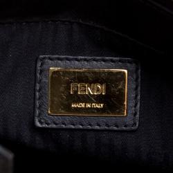 Pre Owned Fendi Black Saffiano Leather 2Jours Tote