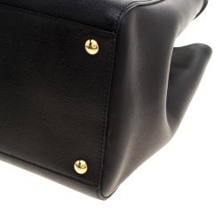 Pre Owned Fendi Black Saffiano Leather 2Jours Tote