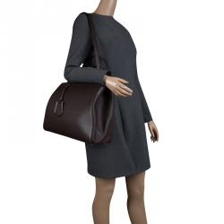 Pre Owned Fendi Brown Saffiano Leather 2Jours Tote