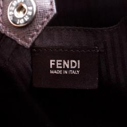 Pre Owned Fendi Brown Saffiano Leather 2Jours Tote