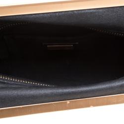 Pre Owned Fendi Tobacco Zucca Canvas Borsa Smile Clutch
