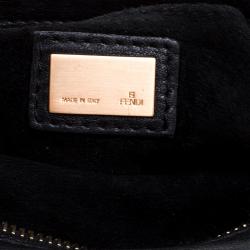 Pre Owned Fendi Tobacco Zucca Canvas Borsa Smile Clutch