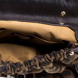 Pre Owned Fendi Tobacco Zucca Canvas Magic Shoulder Bag
