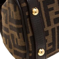 Pre Owned Fendi Tobacco Zucca Canvas Magic Shoulder Bag