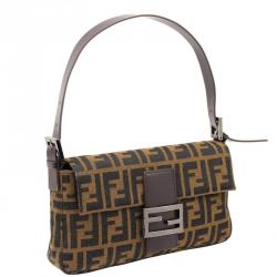 Fendi Tobacco Zucca Canvas Baguette Bag