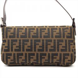 Fendi Tobacco Zucca Canvas Baguette Bag