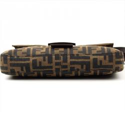Fendi Tobacco Zucca Canvas Baguette Bag