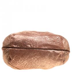 Pre Owned Fendi Bronze Leather Baby Spy Bag