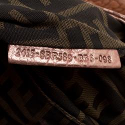 Pre Owned Fendi Bronze Leather Baby Spy Bag