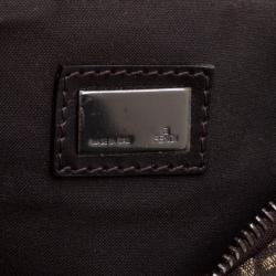 Pre Owned Fendi Tobacco Zucchino Canvas Hobo