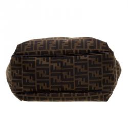 Pre Owned Fendi Tobacco Zucca Canvas Chef Shopper Tote