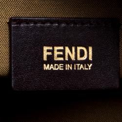 Pre Owned Fendi Tobacco Zucca Canvas Chef Shopper Tote