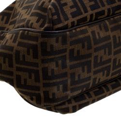 Pre Owned Fendi Tobacco Zucca Canvas Chef Shopper Tote