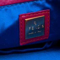 Pre Owned Fendi Pink Leather Fendissime Shoulder Bag