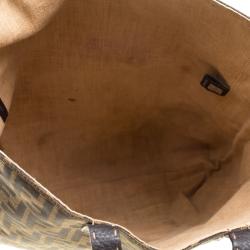 Pre Owned Fendi Zucca Canvas Vertical Shopper Tote