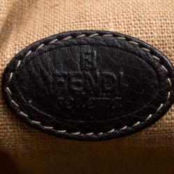 Pre Owned Fendi Zucca Canvas Vertical Shopper Tote