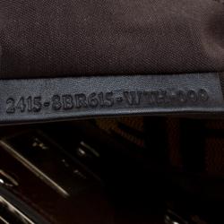 Pre Owned Fendi Tobacco Zucca Canvas Small Mia Shoulder Bag