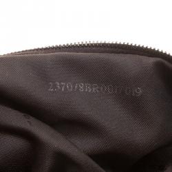 Pre Owned Fendi Tobacco Zucchino Canvas Mama Forever Shoulder Bag