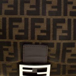 Pre Owned Fendi Tobacco Zucca Canvas Mama Forever Shoulder Bag