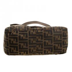 Pre Owned Fendi Tobacco Zucca Canvas Mama Forever Shoulder Bag