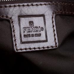 Pre Owned Fendi Tobacco Zucca Canvas Mama Forever Shoulder Bag