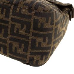 Pre Owned Fendi Tobacco Zucca Canvas Mama Forever Shoulder Bag