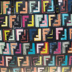 Pre Owned Fendi Multicolor Zucca Coated Canvas Roll Tote