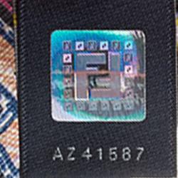 Pre Owned Fendi Multicolor Zucca Coated Canvas Roll Tote