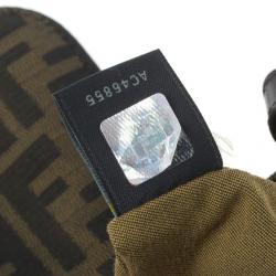 Pre Owned Fendi Brown Zucca Canvas Chef Shoulder Bag