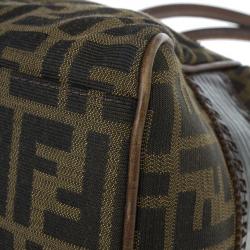 Pre Owned Fendi Monogram Zucca Canvas Du Jour Bag