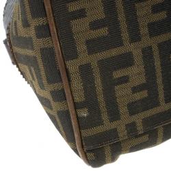 Pre Owned Fendi Monogram Zucca Canvas Du Jour Bag