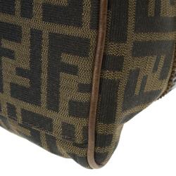 Pre Owned Fendi Monogram Zucca Canvas Du Jour Bag