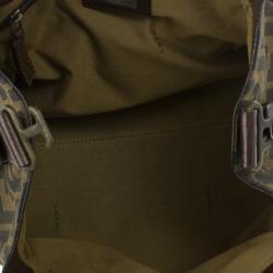 Pre Owned Fendi Monogram Zucca Canvas Du Jour Bag