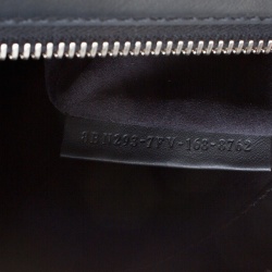 Pre Owned Fendi Black Leather Dotcom Satchel