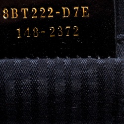 Pre Owned Fendi Dark Grey Textured Leather Small Demi Jour Shoulder Bag