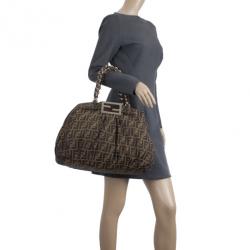 Pre Owned Fendi Monogram Mia Hobo