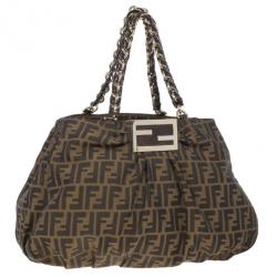 Pre Owned Fendi Monogram Mia Hobo