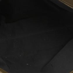 Pre Owned Fendi Brown Canvas Pequin Roll Tote