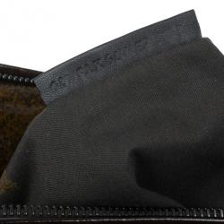 مملوكة مسبقًا Fendi Patent Leather and Zucca Print Mix Hobo