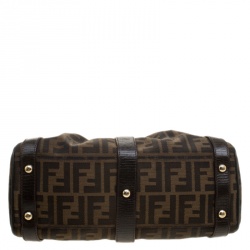 Pre Owned Fendi Tobacco Zucca Canvas Magic Shoulder Bag