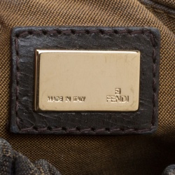 Pre Owned Fendi Tobacco Zucca Canvas Magic Shoulder Bag