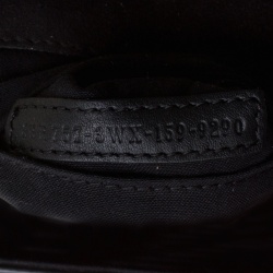 Pre Owned Fendi Black Leather 3Baguette Shoulder Bag