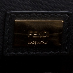 Pre Owned Fendi Black Leather 3Baguette Shoulder Bag