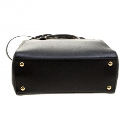 Pre Owned Fendi Black Saffiano Leather Small 2Jours Tote